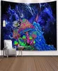 Космический грибной лесной гобелен Сказочный триповый красочный дракон Настенный гобелен для дома Деко Гобелен Мандала LJ2011284295932