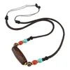 Ожерелья с подвесками, тибетские бусины Tianzhu, ожерелье из агата, счастливые подвески с цепочкой, нефритовые украшения