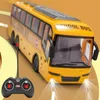 130 Kids Toy Rc Car Remote Control School Bus with Light Tour Bus 2.4G Radio Controlled Electric Car Machine Toys for Children 240305