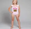 Onepieces Bikini Dzieci maluchowe dziewczynki drukuj stroje kąpielowe stroje kąpielowe dla dzieci designerskie ubrania kąpielowe kostiumy plażowe Suit6518507