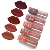 5-teiliges Lipgloss-Set Velvet Lips Tint Kit Mattflüssiger Lippenstift Wasserdicht Langlebig Bringt natürliche Farbe für Make-up-Liebhaber3461794