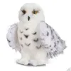 Doldurulmuş Peluş Hayvanlar Doldurulmuş P Hayvanlar 12 inç Premium Kaliteli Douglas Sihirbaz Karlı Beyaz Hedwig Baykuş Oyuncak Sevimli Hayvan Bebek Çocuk Hediye Dhpmj