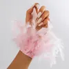 Bracelets porte-bonheur Poignets en plumes pour femmes Coloré Fourrure naturelle Bracelet réglable Party Stage Performance Décorer des chemises