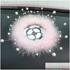 Andere interieuraccessoires Nieuwe schattige cartoon Bling Diamond Stars Autodecoratie Effen per luchtverfrisser Functie Antislipmat Interieur O Dhvqm