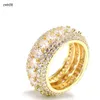 Jewelry designer Luxury Hiphop Real 10k Solid Gold Full Iced Out Moissanite Diamond Champion Men Rings For Woman MenHipHop