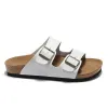Slide Designer slippers Birke leather black white summer sandals Slipper Platform buckle strap mens womens Fashion Slippers 36-45