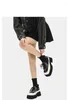 ドレスシューズプラットフォームミックスカラースクエアトゥーメタルデコレーションクロスタイドフラットホイットヒールズ女性防水chaussure femme luxe marque