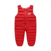 Vinterbarn varma overaller Autumn Girls Boys Thick Pants Baby Girl Jumpsuit i 1-5 år Högkvalitativ barn Skidor ner överaller 240219