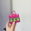 Llaveros Tiny House Cuero Mini Bolso Charm Llavero Decorar Monedero Llavero Colgante