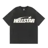 Designer hellstar camiseta para homens luxo mens camiseta branco preto verão gráfico impressão de algodão oversized tee tops mulheres na moda streetwear moda t-shirts designs