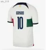 Soccer Jerseys 22 Portugal soccer jerseys KIDS KIT JOAO PEPE FELIX BERNARDO BRUNO RONALDO FERNANDES Portugieser 22 23 Portuguese BOYS football shirtH240309