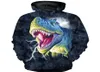 Pojkar tröja dinosaurie hoodies coola fashionabla barn hösten 3d tryckt tjej djur pullover tröjor 2201109935013