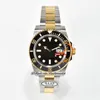 41 126613 VR3235 Automatic Mens Watch Clean CF Two Tone Yellow Gold Ceramics Bezel Black Dial 904L Steel Bracelet Super Edition Same Serial Warranty Card Puretime