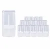 25 stuks Wit Zwart Transparant Lege Ovale Platte Lippenbalsem Buizen Plastic Effen Parfum Deodorant Stick Containers5944780