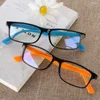 Lunettes de soleil 1PC Anti rayons bleus lunettes de rayonnement unisexe lunettes d'ordinateur Anti-UV UV400 miroir plat lunettes accessoires lunettes