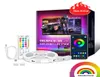 Dream Color TV-Streifenlicht, 40 Tasten, Bluetooth, intelligente App-Steuerung, Synchronisierung mit Musik, RGB-LED-Hintergrundbandlampe für Zuhause, Party2060823