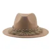 Cappelli da cowboy Cappello Fedora Cappello in feltro da uomo Cappelli per donna Western Cowboy Panama Vintage Casual Luxury Men Cappello Sombrero Hombre 240228