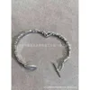 V golden pig nose 18K White Gold h full diamond q-shaped buckle Fashion Bracelet 2024 new gift paty