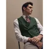 Gilet da uomo Abito da uomo per uomo Gilet doppio petto Elegante bavero da uomo Gilet da smoking Cena di nozze Abbigliamento maschile