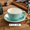 300 ml Keramik Frühstück Milch Tasse Amerikanische Kaffeetasse Set Nachmittagstee Tassen Wasser Tee Kaffeetasse 240301