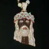 Créateur de bijoux personnalisé Hip Hop pendentif Pass testeur glacé VVS Moissanite 3D Jésus 925 argent hommes collier pendantHipHop