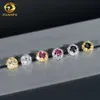 RTS vendita calda alta qualità 4mm moissanite orecchino con diamanti placcato oro argento sterling 925 orecchino moissanite