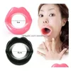 Favore di partito 6 colori Sile Rubber Face Slimmer Ginnico Lip Trainer Bocca orale Tensore muscolare Anti invecchiamento Rughe Masr Care Lt498 Dr Dhxve