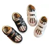 Kids Designer Casual Flat Shoes Baby Boy Girl Fashion Stripe Anti Slip Shoe Children Shoes Classical Sport Baby Sneakers