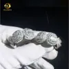 Prix de gros Prix Custom Pass Tester Diamond VVS Moisanite Ring Iced Out 925 Silver Ring Men Hiphop Bijoux Hip Hop Colliers