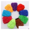 Cleaning Gloves Double Sided Car Wash Motorcycle Vehicle Cleanings Mitt Glove Equipment Home Duster Colorf Cars Tools Drop Delivery Dh3Jt