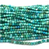 Loose Gemstones Veemake Natural Blue Green Turquoise Faceted Cube Beads 07735