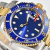 41 126613LB VR3235 Automatic Mens Watch Clean CF Two Tone Yellow Gold Ceramics Bezel Blue Dial 904L Steel Bracelet Super Edition Same Serial Warranty Card Puretime