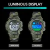 Детские светодиодные электронные цифровые часы Секундомер 2 раза Детские спортивные часы 50 м Водонепроницаемые наручные часы для мальчиков и девочек SKMEI 240226