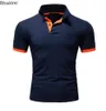 Polo d'été pour hommes, mode Business décontracté, t-shirt respirant, vêtements de sport de Golf, hauts à manches courtes pour hommes, taille S8XL 240226