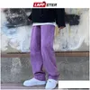 Men'S Jeans Men Purple Vintage Baggy Jean Mens Low Rise Denim Y2K Trousers Male Wide Leg Straight Streetwear Jeans Plus Size Drop Del Dhkg3