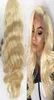 Brazilian Straight Body Wave Transparen Full Lace Wig 613 Blonde for Black Woman with Baby Hair Honey Blonde Human Hair Lace Front2323634