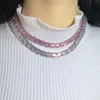 Nieuwe mode 925 sterling zilveren ketting Ice Cut Cz Diamond voor dames