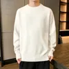 Men's Sweaters 2024 Fashion Casual Slim Fit Basic O-neck Knitted Sweater High Collar Pullover Male Knitweaar Autumn Winter Tops C63