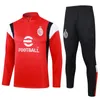 2023 2024 AC Men Kids Milans Soccer Half Pull Training Suit Ibrahimovic Milano Survetement 23 24 24 MAILLOT Foot Football Tracksuit Sportswear Kit