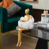 Decorative Objects Figurines Nordic Design Statues Golden Sculptures and Statuettes Figurines for Interior Kawaii Room Decor Office Accessories Wedding Decor T2