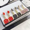 Brand Female Pendant Love Stud Earrings Luxury Brand Designer Senior Stamp Earrings Charm Gift Jewelry Earrings Classic 18k Gold-p250L