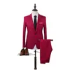 Herren Anzüge Blazer 2 Stück Business Blazeraddpants Anzug Sets Männer Herbst Mode Solide Slim Hochzeit Set Vintage Klassische Blazer Dro Dh4Ov