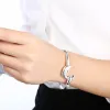 Pulsera de oro de 14 quilates para mujer, regalo favorito de la chica de la boda, joyería de calidad, delfín de temperamento noble