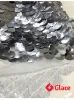 Dresses 1piece high class quality sequin fabrics shining night dress skirt cloths fish scale sequins bright silver embroidery G0113