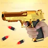 Gun Toys Desert Eagle Shell Ejection Soft Bullet Toy Gun Airsoft Pistol Foam for Boys Girls Shooting Games T240309