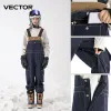 Broek vector verdikt heren en dames denim riembroeken windbestendig warm houden slijtvaste snowboarden buitensporten