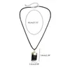 Pendant Necklaces Handmade Rough Stone Black Tourmalines Neckchains Adjustable Length Chain Choker Jewelry Accessories
