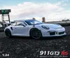 新しい124 911 GT3 RSブルーカーアロイモデルシミュレーションカー装飾コレクションギフトおもちゃダイキャスティングモデルボーイトイ223O3722784