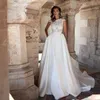Spitze sexy Rückenless Hochzeitskleid CSP Ärmel Top Vestido Novia Plus Size Prinzessin Brautkleider Sweep Zugrobe de Mariage 2024 yd es