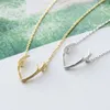 10pc Deer Horn Antler Necklace Jewelry Elegant Horn Pendant Necklace Women Simple Chain Pendants Necklaces Wedding Christmas Gifts279v
